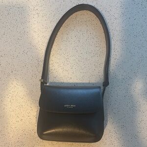 Giorgio Armani La Prima Black Leather Shoulder Bag